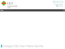 Tablet Screenshot of colegioceusevilla.es